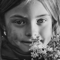 Close-up portrait of a girl