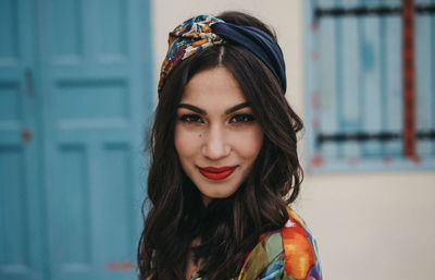 Portrait of woman smiling