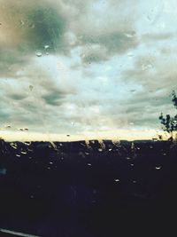 Cloudy sky at sunset