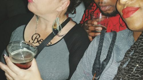 Cropped image of woman holding hands