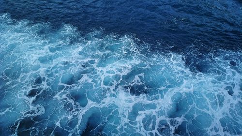 Nature theories-full frame shot of waves in sea