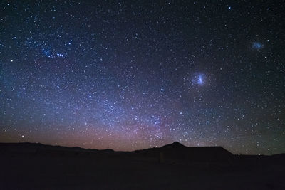 Scenic view of star field at night