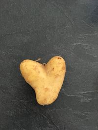 Close-up of heart shape on table