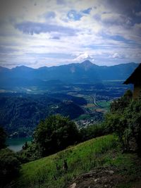 Scenic view of landscape against sky