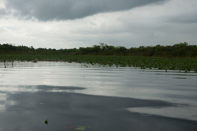 View of cloudy sky over sea