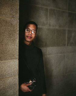 Portrait of man in eyeglasses