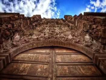 Low angle view of old building