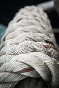 Close-up of rope tied up