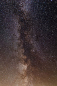 Low angle view of star field against star field