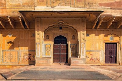 Ornate gate at nahargarh fort