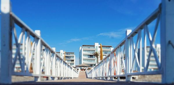 Low angle view of bridge against sky