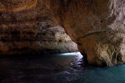 Rock formations in lake