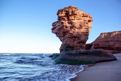 Rock formations at seaside