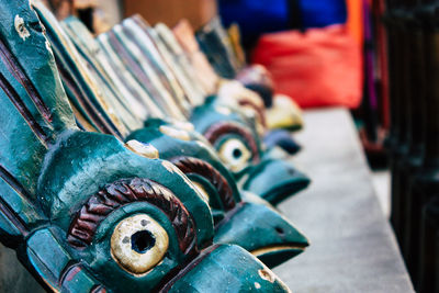 Close-up of objects for sale in market