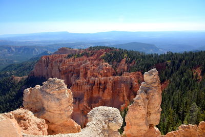 View of rock formations