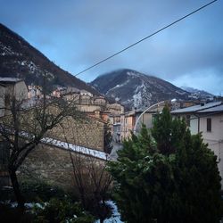 Residential buildings in town