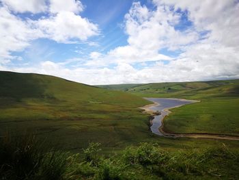 Scenic view of landscape against sky