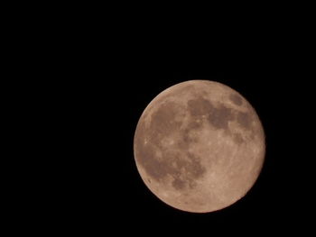 Low angle view of moon in sky