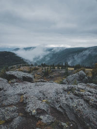 Scenic view of landscape against sky