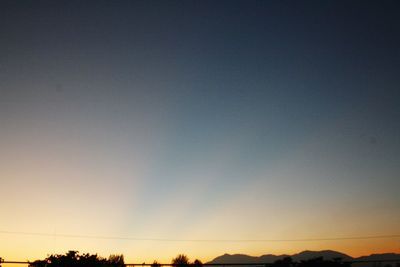 Scenic view of sky during sunset