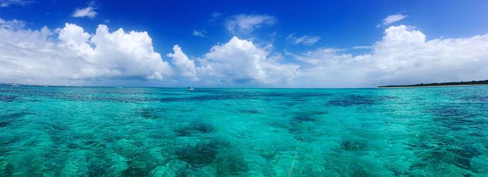 Panoramic shot of sea against sky