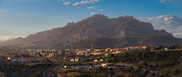 View of city and mountain