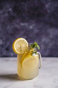 Close-up of drink on table