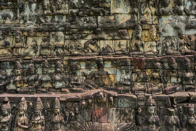 Full frame shot of patterned wall of building