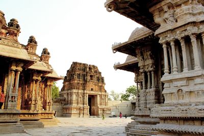 Low angle view of temple