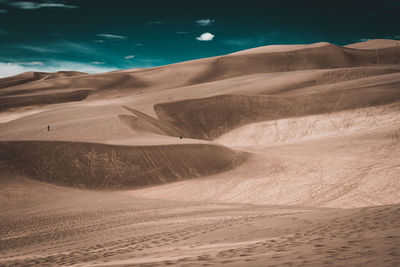 Scenic view of desert against sky