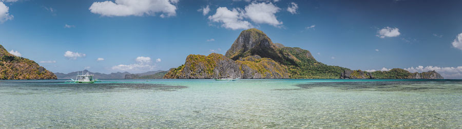 Panoramic view of sea against sky