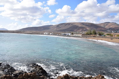 Scenic view of sea against sky