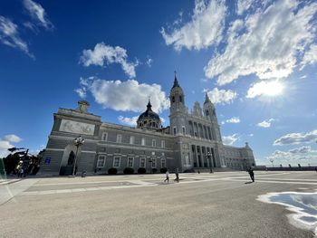 Low angle view of historical building against sky