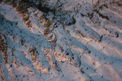 Scenic view of winter landscape during sunset