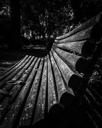 Low angle view of trees in forest