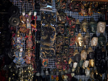 Full frame shot of market stall