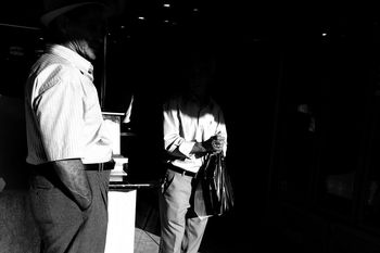 VIEW OF ILLUMINATED BUILDING