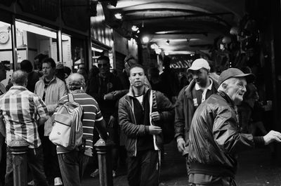 Crowd in a room