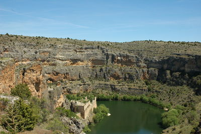 Scenic view of river against sky