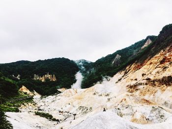 Scenic view of waterfall