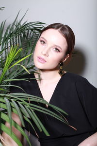 Portrait of young woman