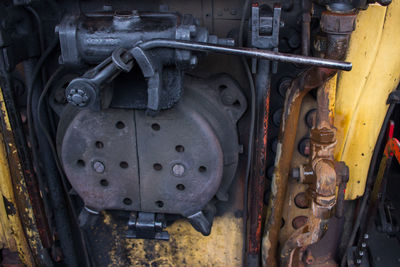 Close-up of train