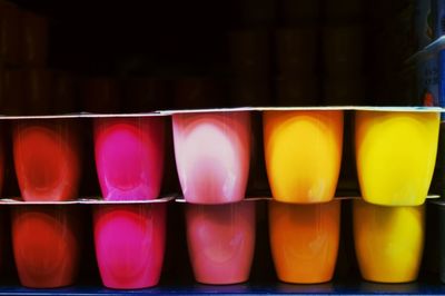 Full frame shot of multi colored lanterns