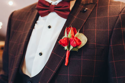 Close-up of rose against red roses