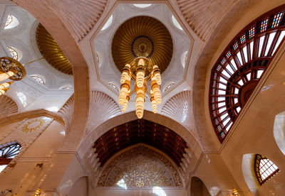 Low angle view of ceiling of building