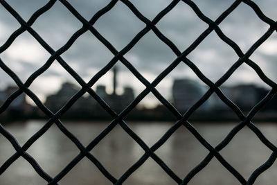 Full frame shot of chainlink fence