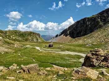 Scenic view of landscape against sky