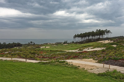 Scenic view of sea against sky