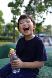 Portrait of a boy smiling