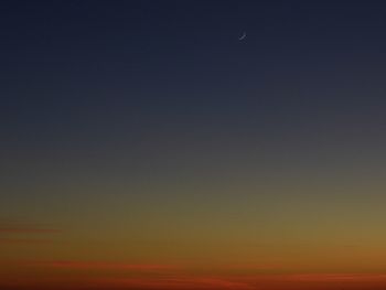 Scenic view of sky at night